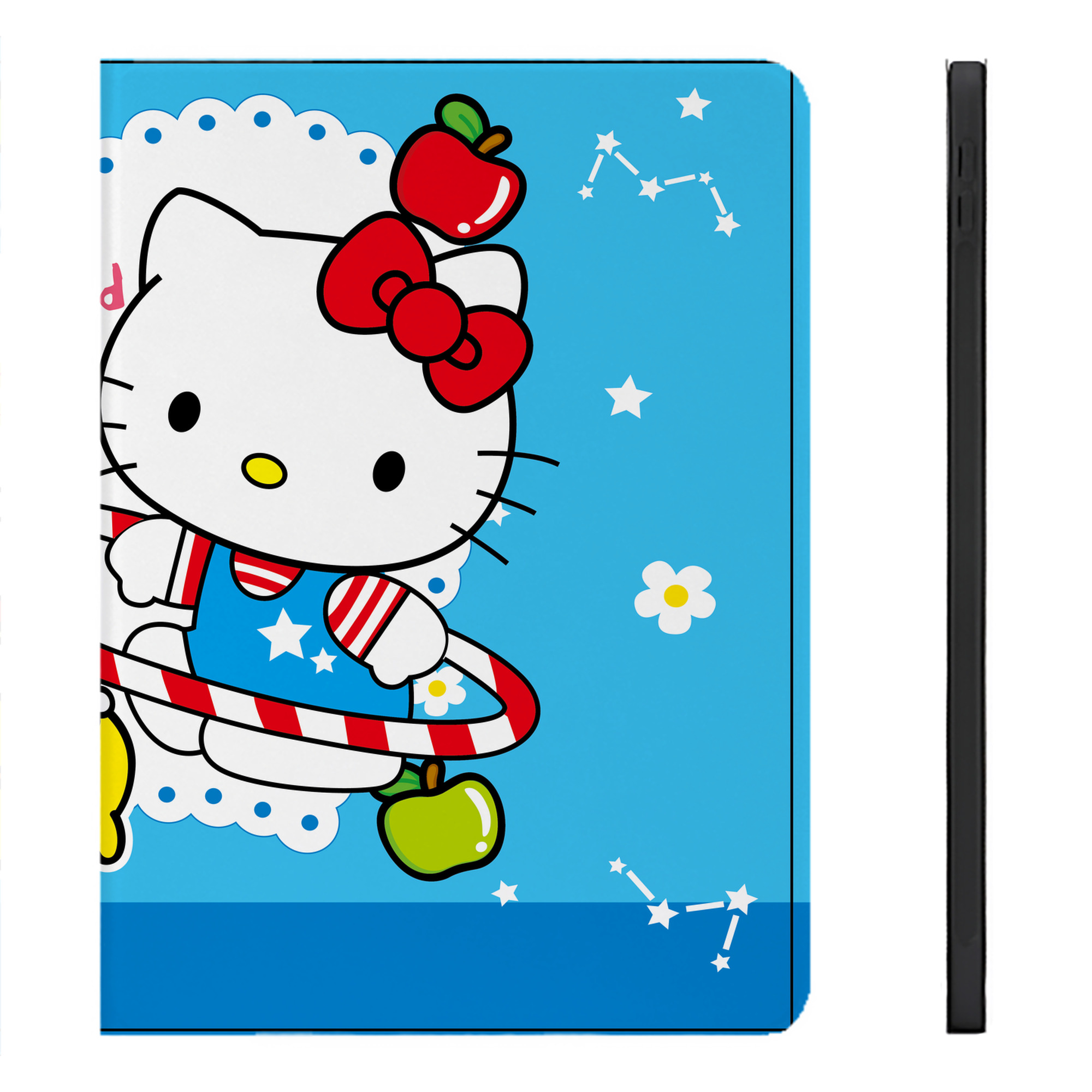 （画像用） Hello Kitty ハローキティ IPadケース ペンホルダー付き ブックスタイルデザイン